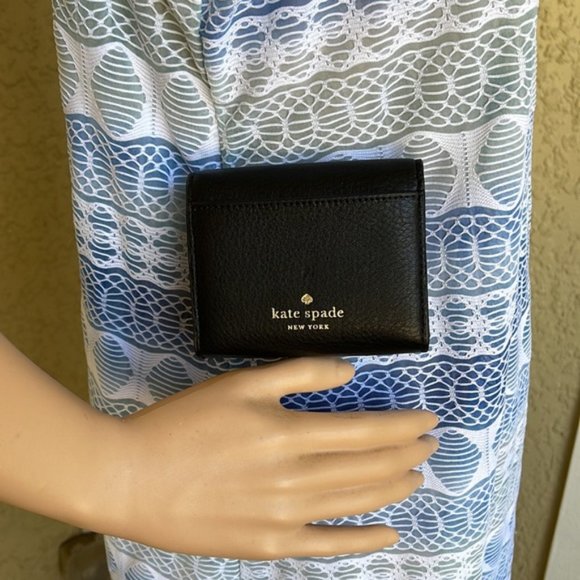 Kate Spade Marti Small Flap Wallet Black - Picture 15 of 16